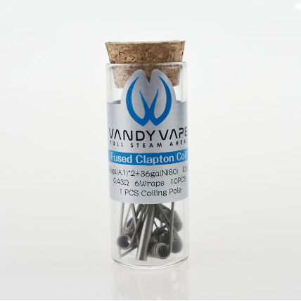 Vandy Vape Fused Clapton Coil Quad Core 0.22 Ohm Vandy Vape Fused Clapton Coil Quad Core 0.22 Ohm